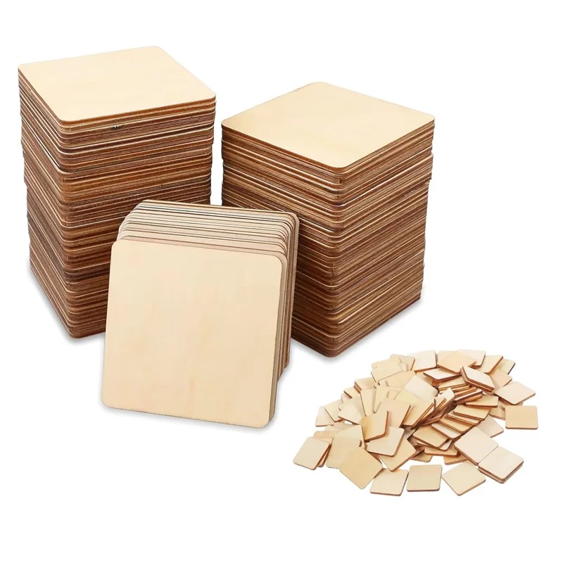 Oud Wood Chip - 1-10 см незавершенные пустые деревянные квадратные